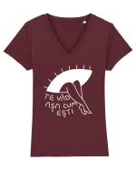Te văd așa cum ești Tricou mânecă scurtă guler V Damă Evoker