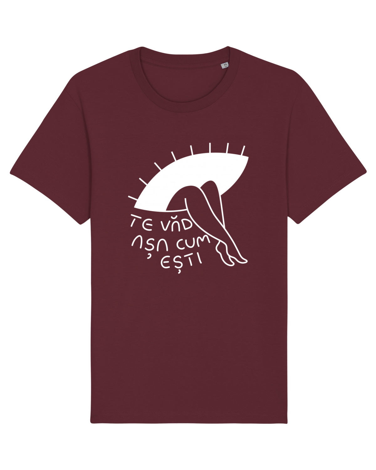 Tricou mânecă scurtă Unisex Rocker Burgundy