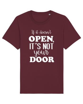 Ușa închisă Burgundy