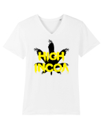 High incoa Tricou mânecă scurtă guler V Bărbat Presenter