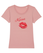 Kisses Tricou mânecă scurtă guler larg fitted Damă Expresser