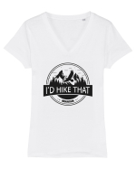 I'd Hike That Tricou mânecă scurtă guler V Damă Evoker