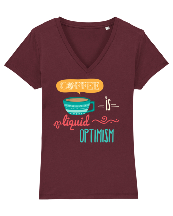 Cafea optimistă Burgundy