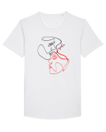 Together Tricou mânecă scurtă guler larg Bărbat Skater
