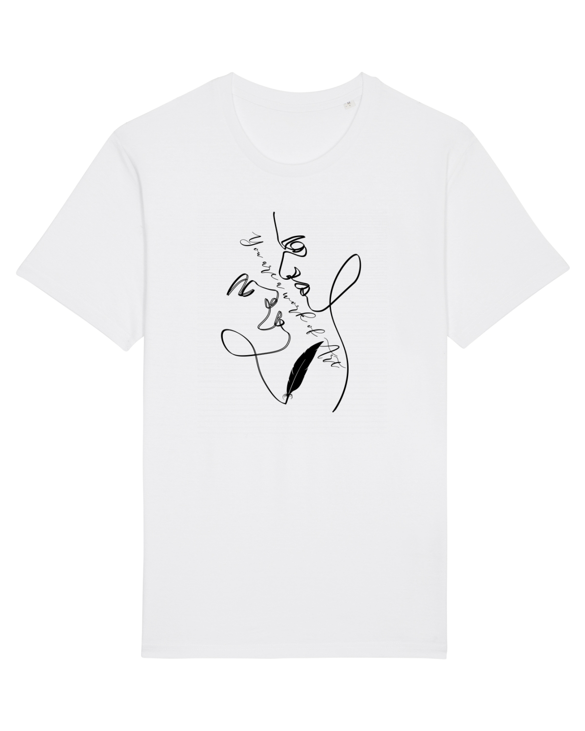Tricou mânecă scurtă Unisex Rocker White