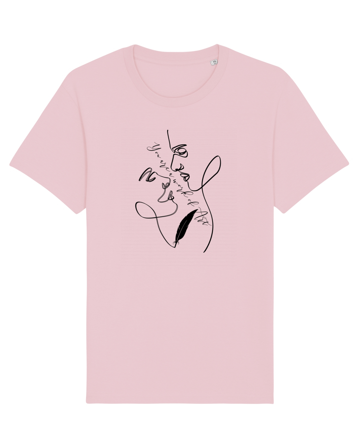 Tricou mânecă scurtă Unisex Rocker Cotton Pink