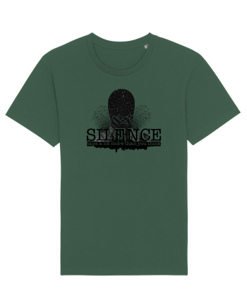 SILENCE says a lot more than you think Bottle Green