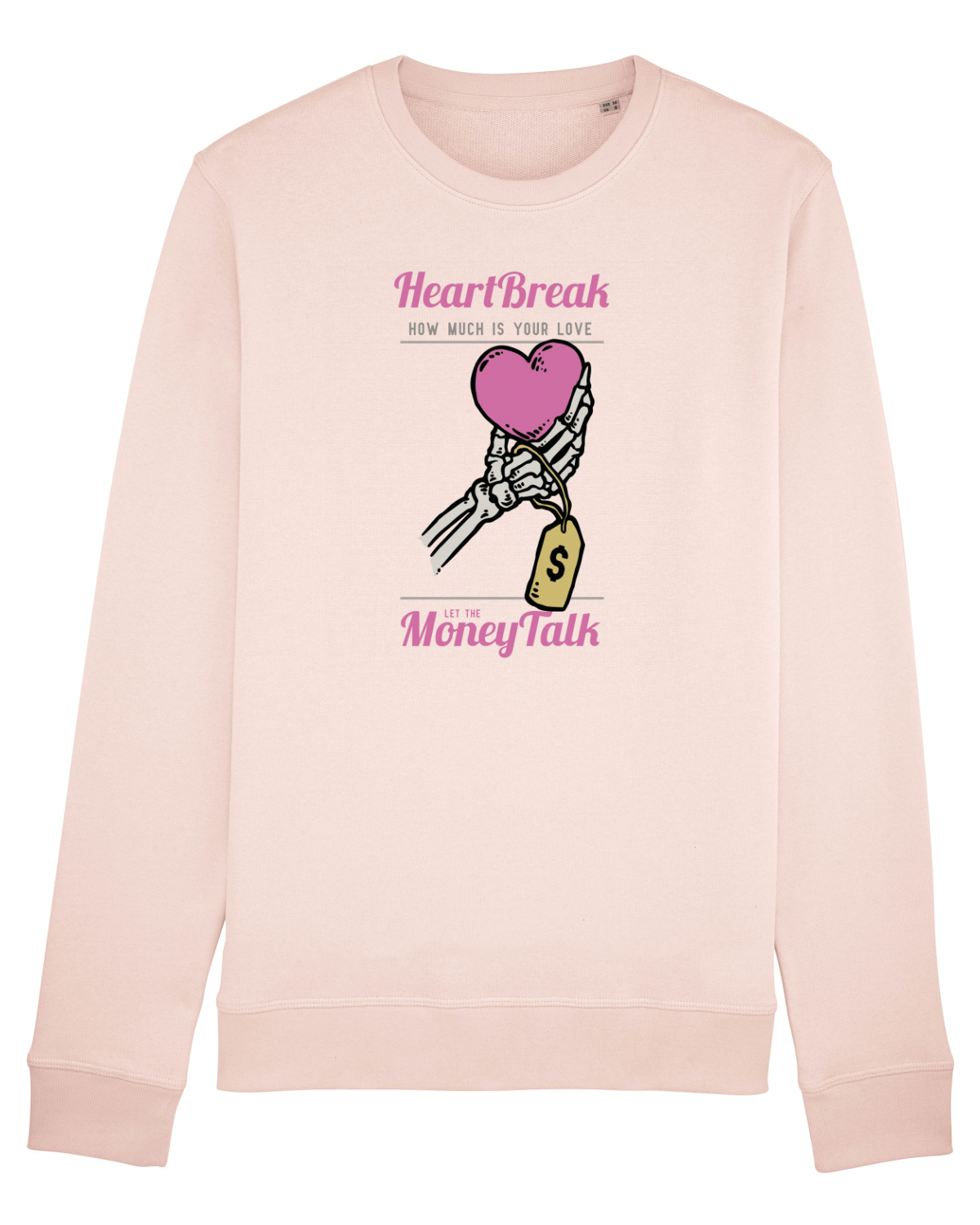 Bluză mânecă lungă Unisex Rise Candy Pink