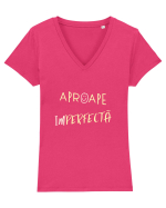 APROAPE imPERFECTA Tricou mânecă scurtă guler V Damă Evoker