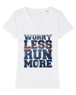 Run more Tricou mânecă scurtă guler V Damă Evoker