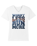 Run more Tricou mânecă scurtă guler V Bărbat Presenter
