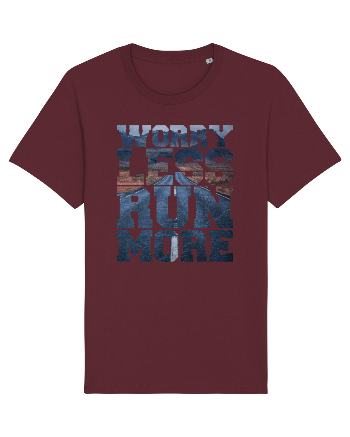 Tricou mânecă scurtă Unisex Rocker Burgundy