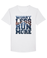 Run more Tricou mânecă scurtă guler larg Bărbat Skater