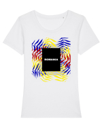 Romania Tricou mânecă scurtă guler larg fitted Damă Expresser