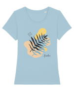Freedom Tricou mânecă scurtă guler larg fitted Damă Expresser