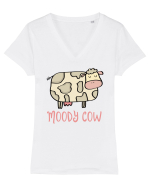 Văcuța Tricou mânecă scurtă guler V Damă Evoker