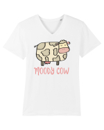 Văcuța Tricou mânecă scurtă guler V Bărbat Presenter