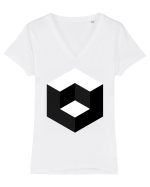 cubinception Tricou mânecă scurtă guler V Damă Evoker