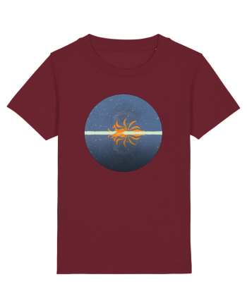 Vulpe in zapada Burgundy