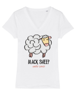 Oaie negră  sub acoperire Tricou mânecă scurtă guler V Damă Evoker