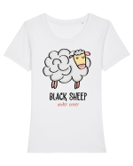 Oaie negră  sub acoperire Tricou mânecă scurtă guler larg fitted Damă Expresser