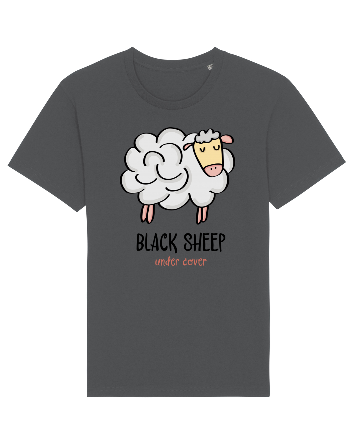 Tricou mânecă scurtă Unisex Rocker Anthracite