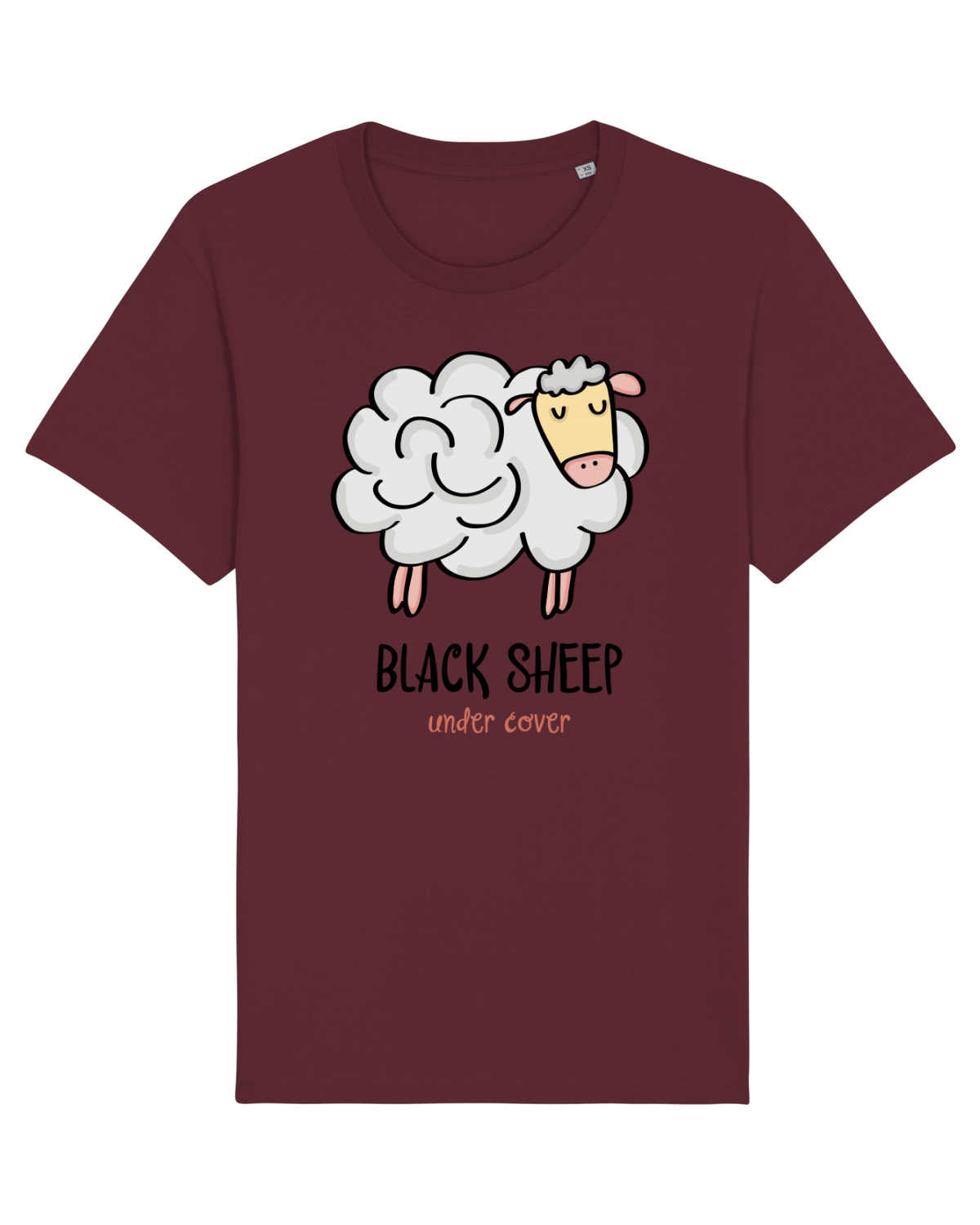 Tricou mânecă scurtă Unisex Rocker Burgundy