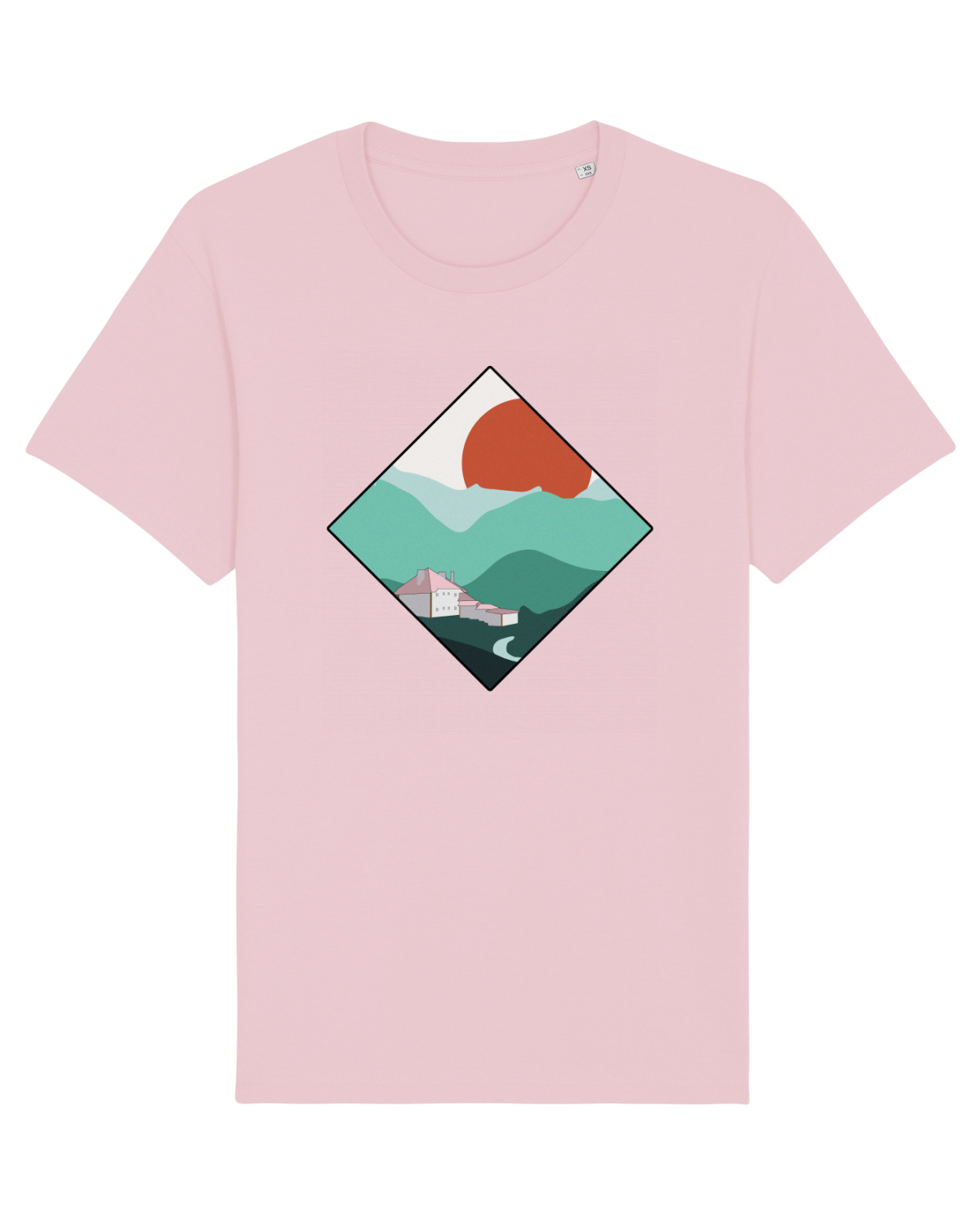 Tricou mânecă scurtă Unisex Rocker Cotton Pink