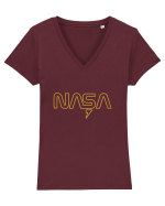 NASA Tricou mânecă scurtă guler V Damă Evoker