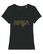 NASA Tricou mânecă scurtă guler larg fitted Damă Expresser