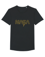 NASA Tricou mânecă scurtă guler larg Bărbat Skater