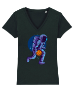 Astronaut can dunk Tricou mânecă scurtă guler V Damă Evoker