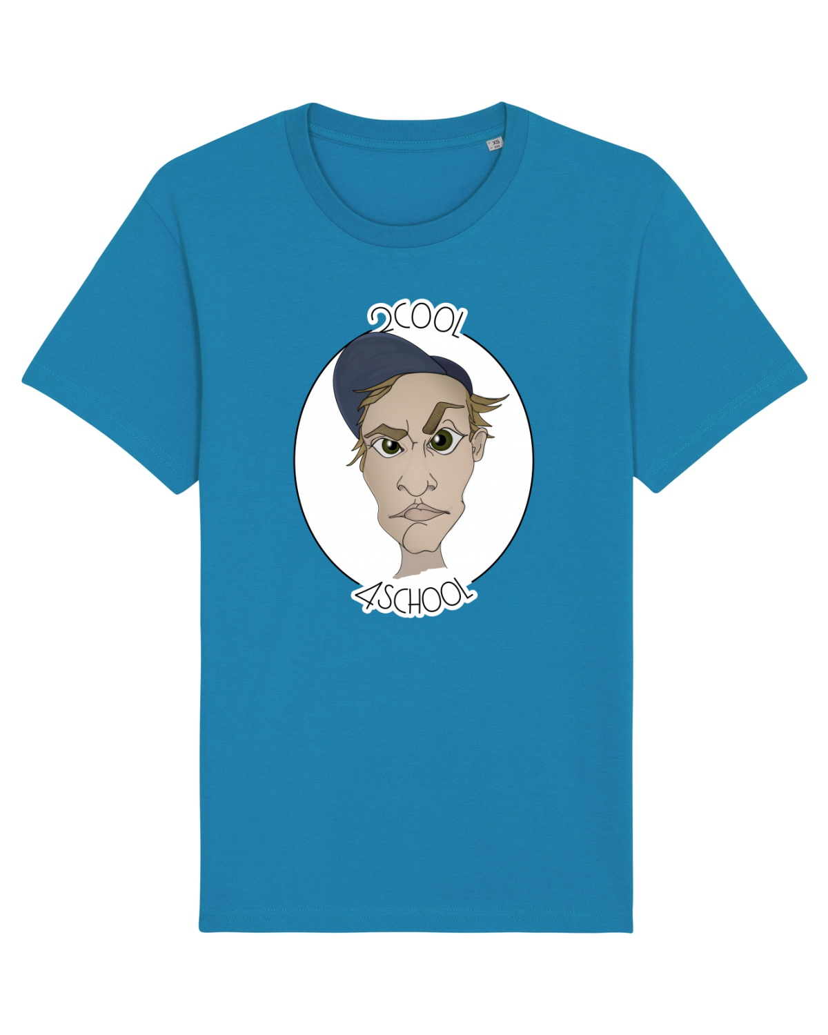 Tricou mânecă scurtă Unisex Rocker Azur