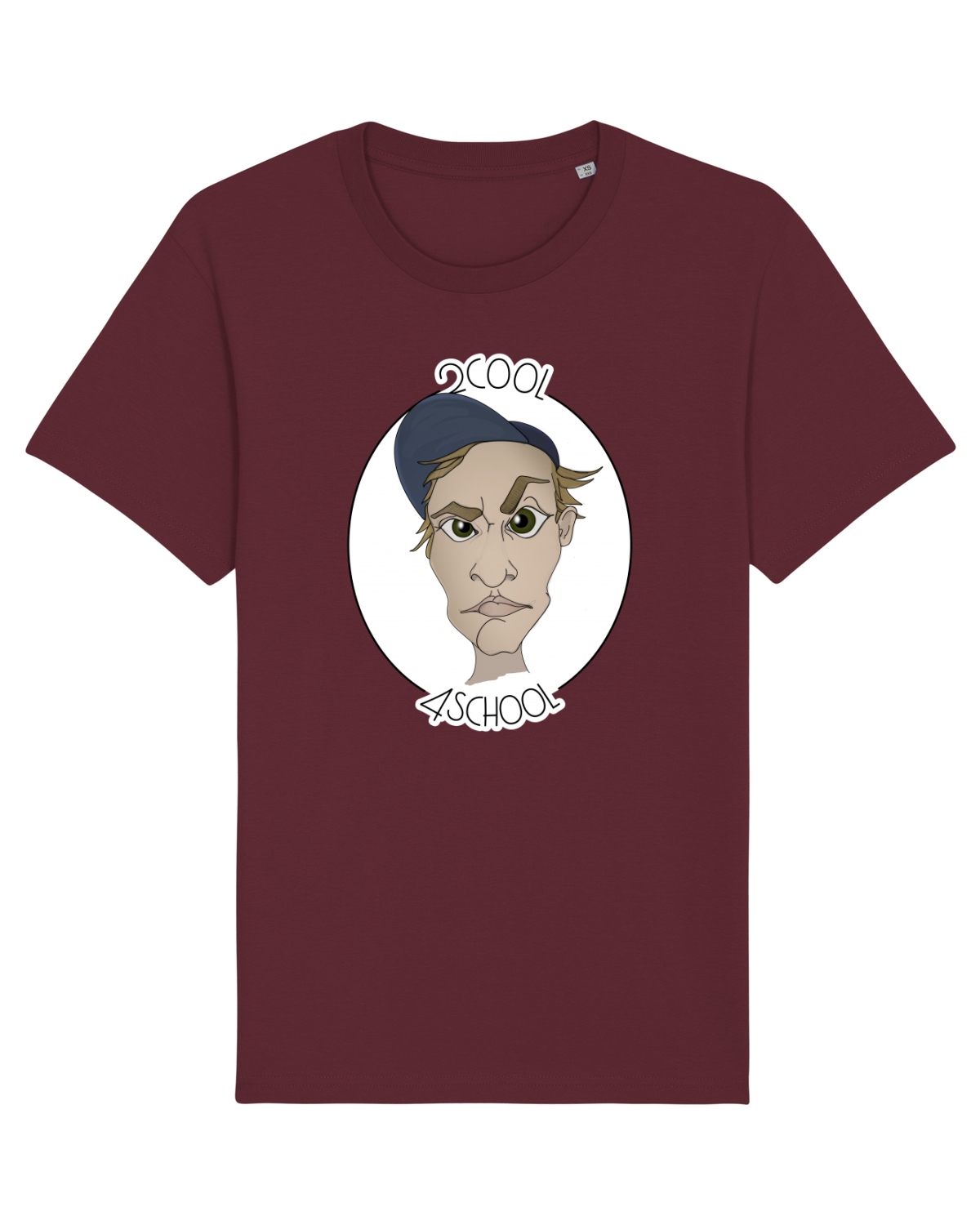Tricou mânecă scurtă Unisex Rocker Burgundy