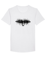 Privirea Tricou mânecă scurtă guler larg Bărbat Skater