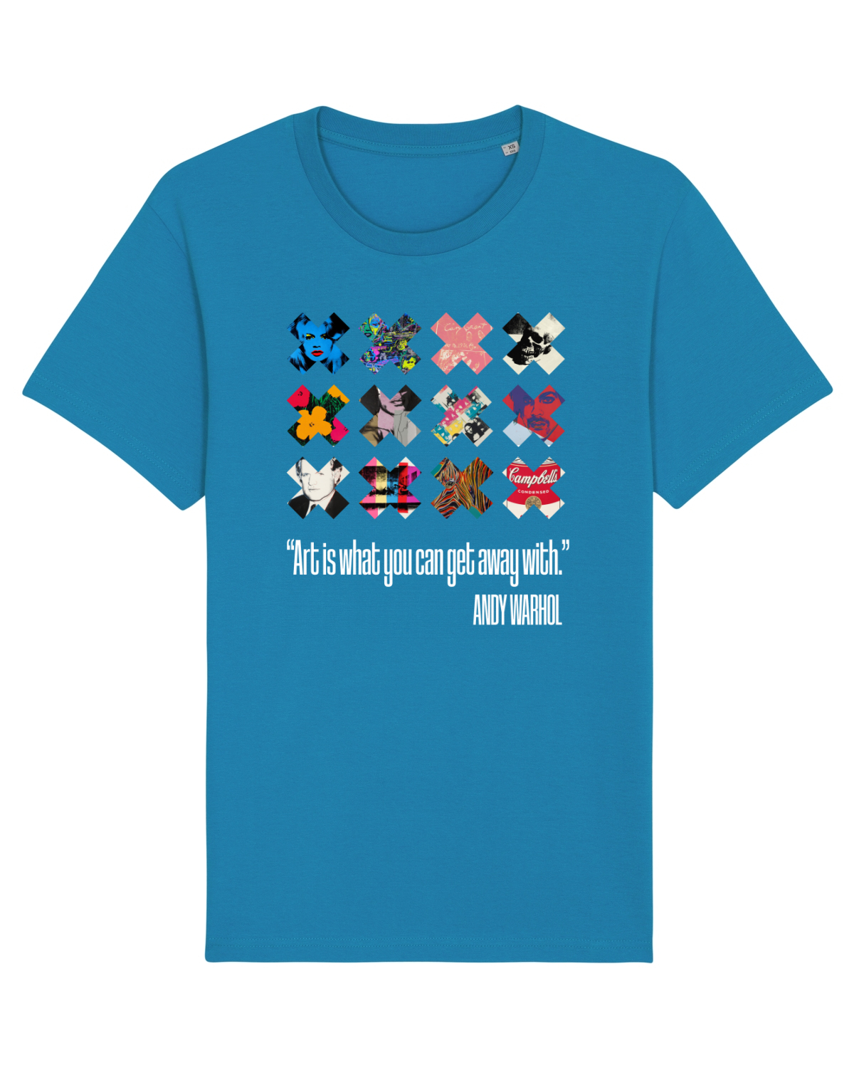 Tricou mânecă scurtă Unisex Rocker Azur