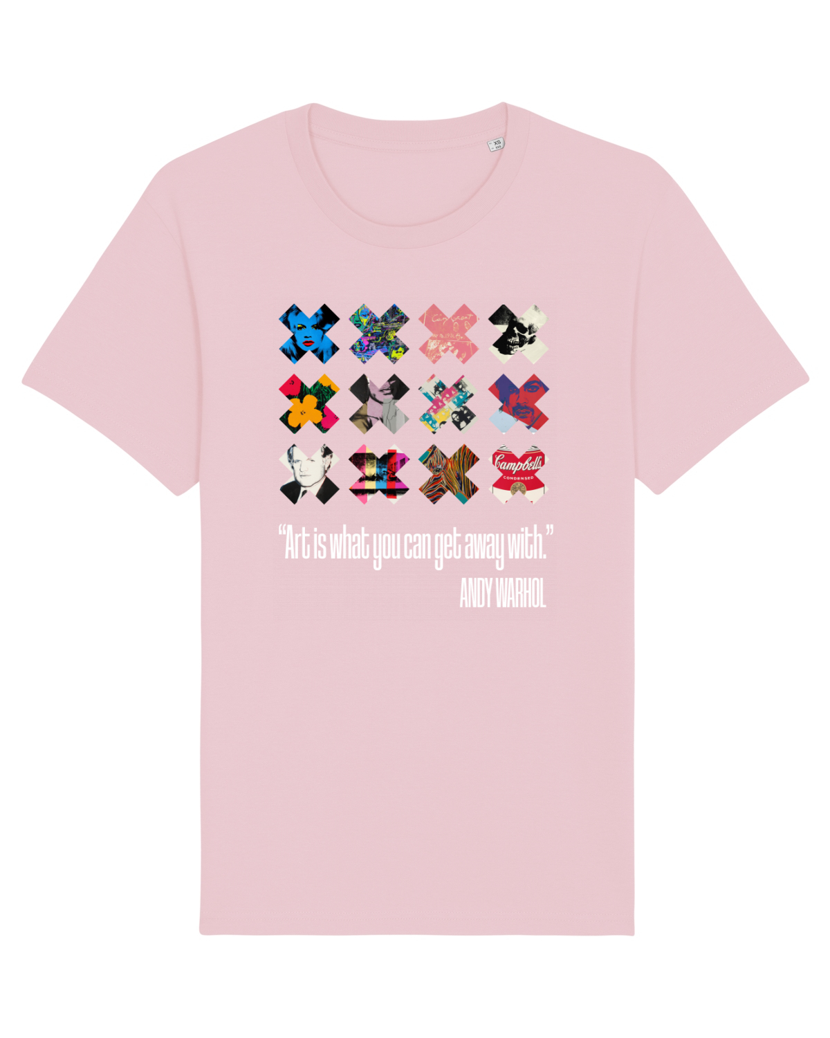 Tricou mânecă scurtă Unisex Rocker Cotton Pink