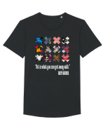 Andy Warhol art on white Tricou mânecă scurtă guler larg Bărbat Skater