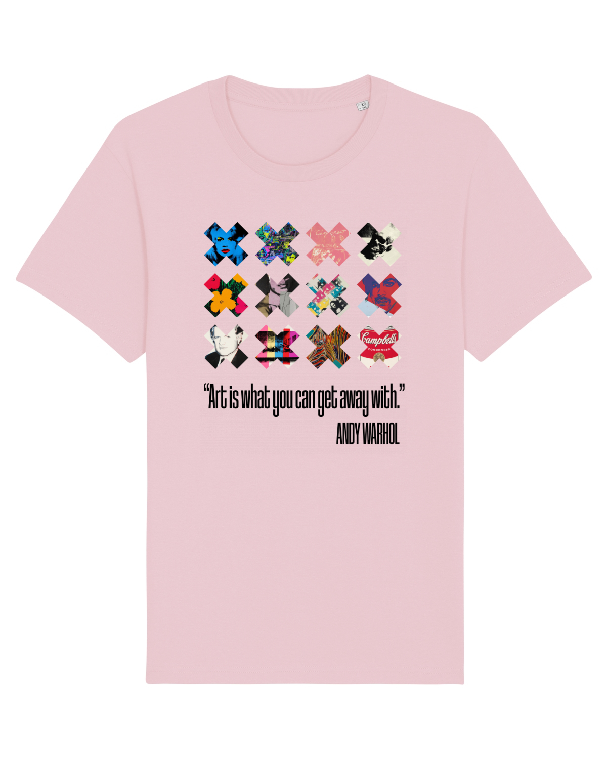 Tricou mânecă scurtă Unisex Rocker Cotton Pink