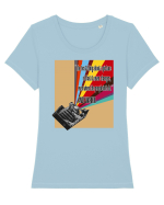 Andy Warhol quote Tricou mânecă scurtă guler larg fitted Damă Expresser