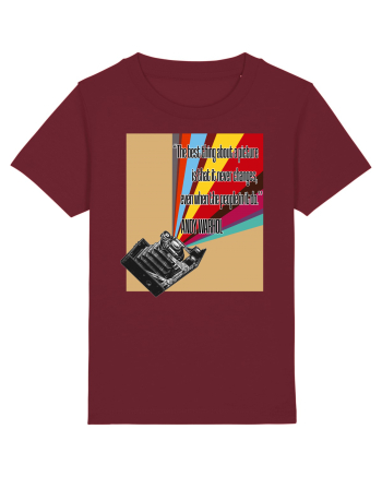 Andy Warhol quote Burgundy
