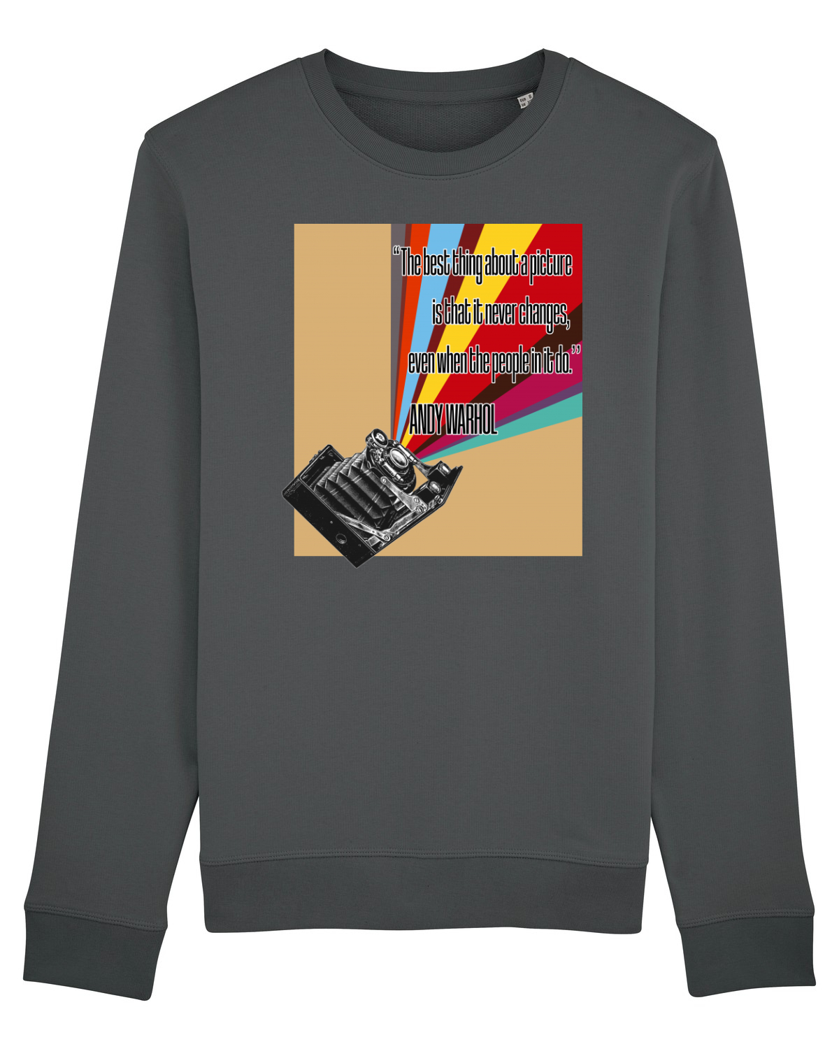Bluză mânecă lungă Unisex Rise Anthracite