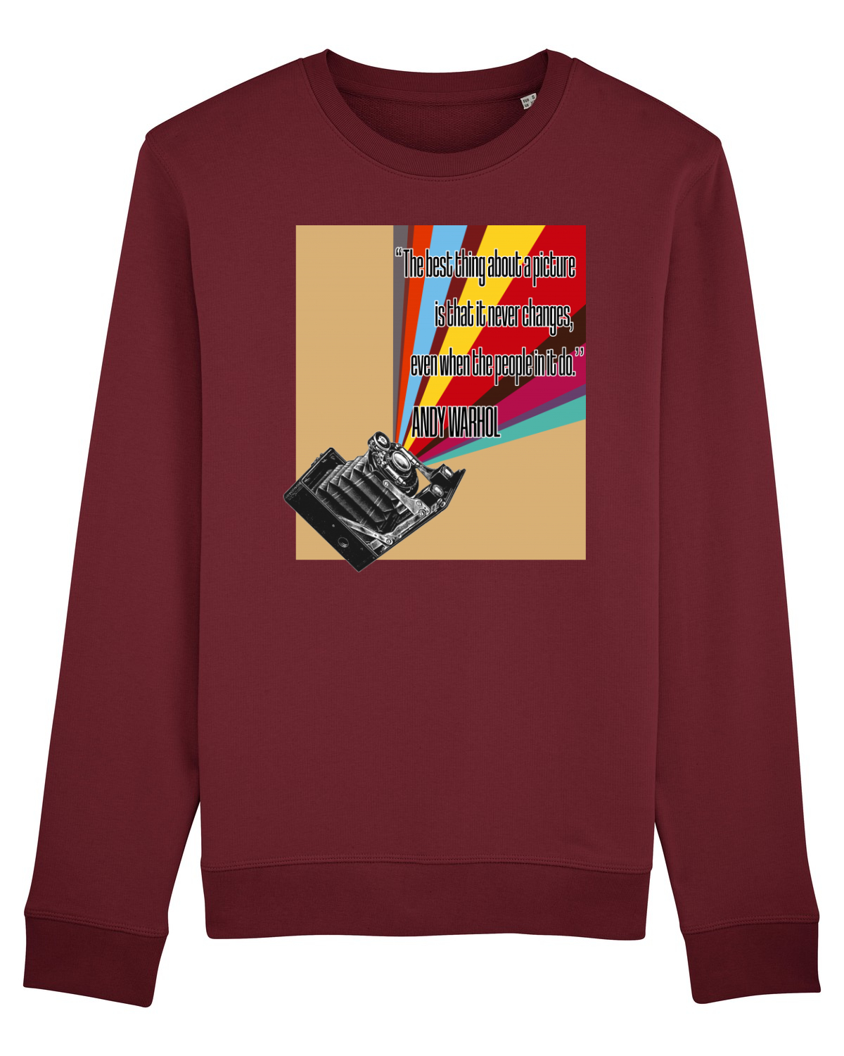 Bluză mânecă lungă Unisex Rise Burgundy