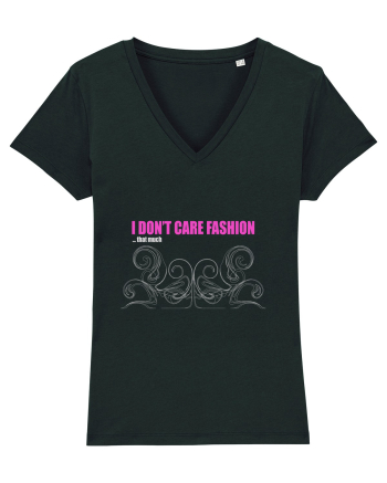 I don't care fashion...that much on white Black