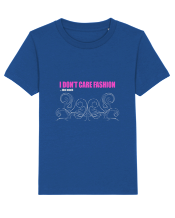 I don't care fashion...that much on white Majorelle Blue
