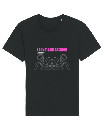 I don't care fashion...that much on white Black