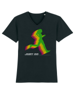 Just go Tricou mânecă scurtă guler V Bărbat Presenter
