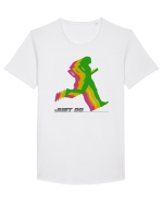 Just go black Tricou mânecă scurtă guler larg Bărbat Skater