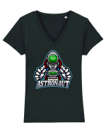 Astronaut Tricou mânecă scurtă guler V Damă Evoker