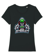 Astronaut Tricou mânecă scurtă guler larg fitted Damă Expresser